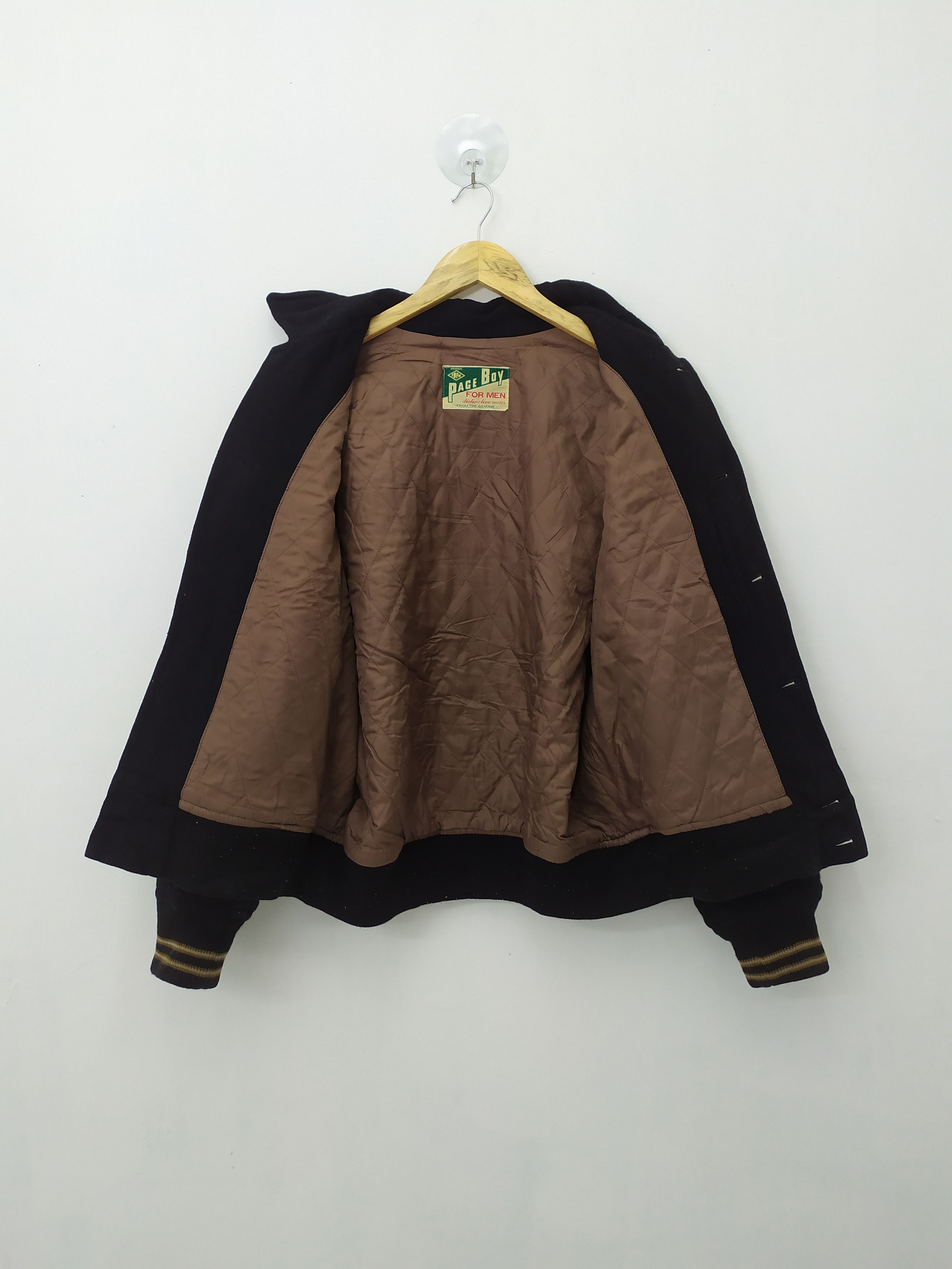 Japanese Brand PAGE BOY FOR MEN WOOL VARSITY JACKET Size US L / EU 52-54 / 3 - 12 Thumbnail