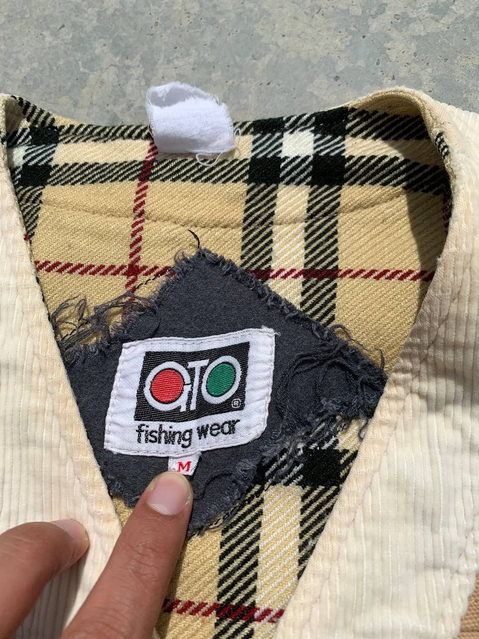 Ato Vintage Checkered Lined Utility Vest