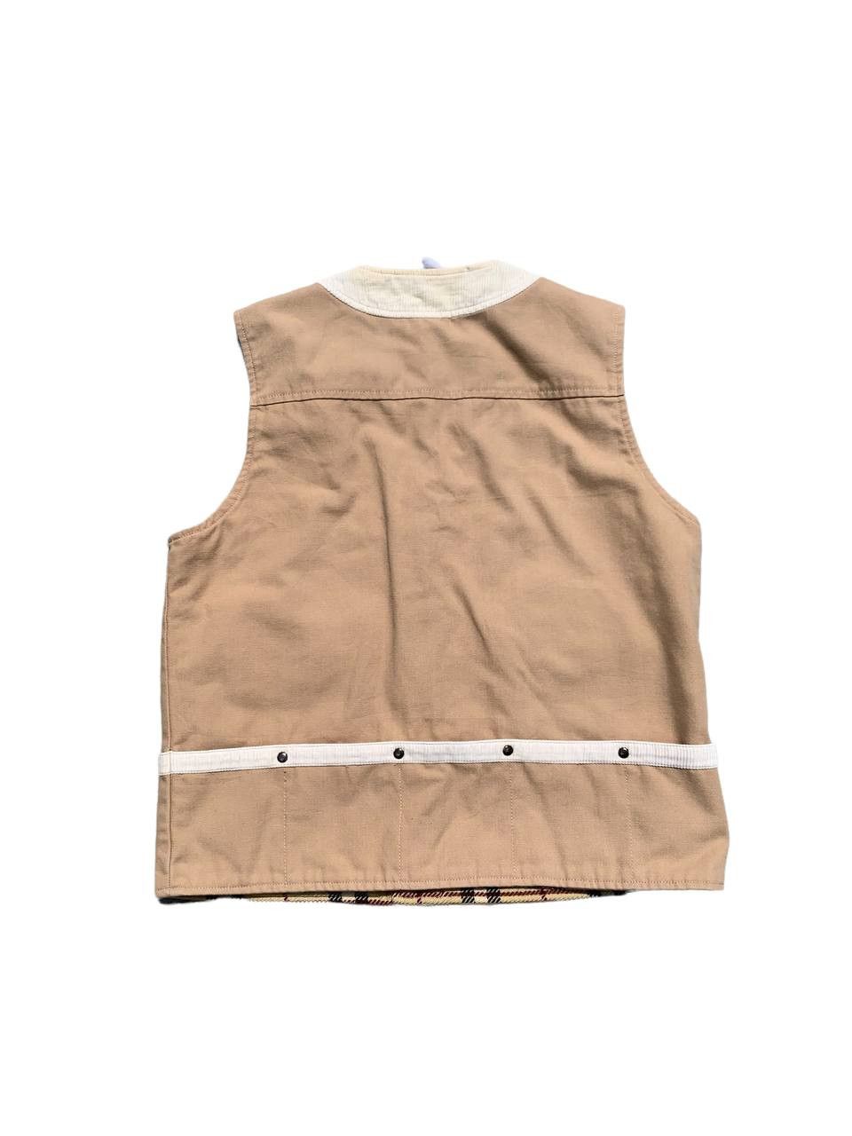 Ato Vintage Checkered Lined Utility Vest