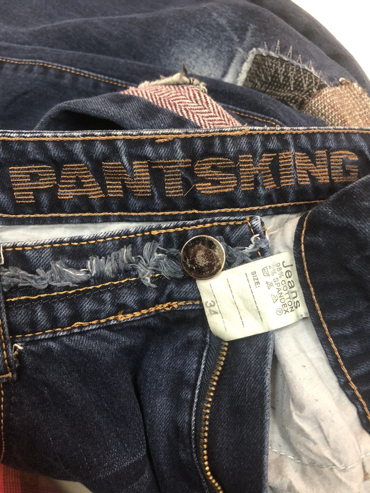 Japanese Brand 🔥JAPANESE BRANDS - SLIM TAPERED FIT SASHIKO KAPITAL JEANS Size US 34 / EU 50 - 14 Thumbnail