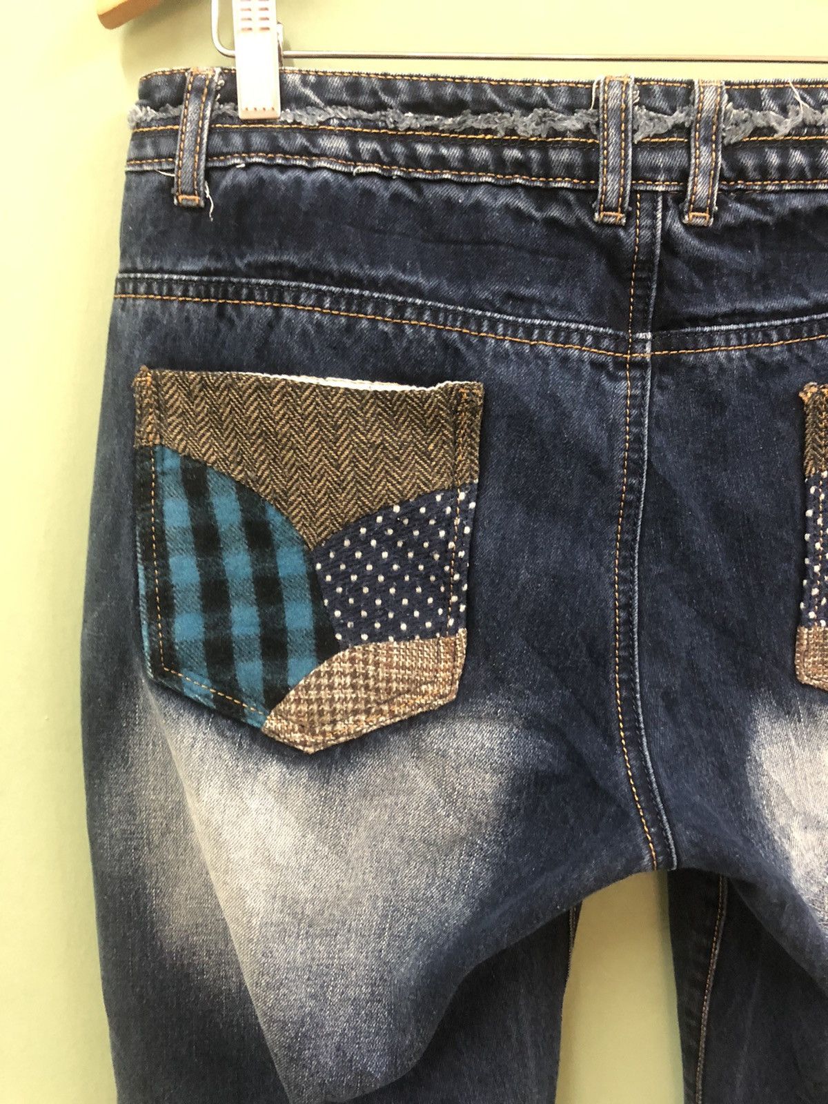 Japanese Brand 🔥JAPANESE BRANDS - SLIM TAPERED FIT SASHIKO KAPITAL JEANS Size US 34 / EU 50 - 10 Thumbnail