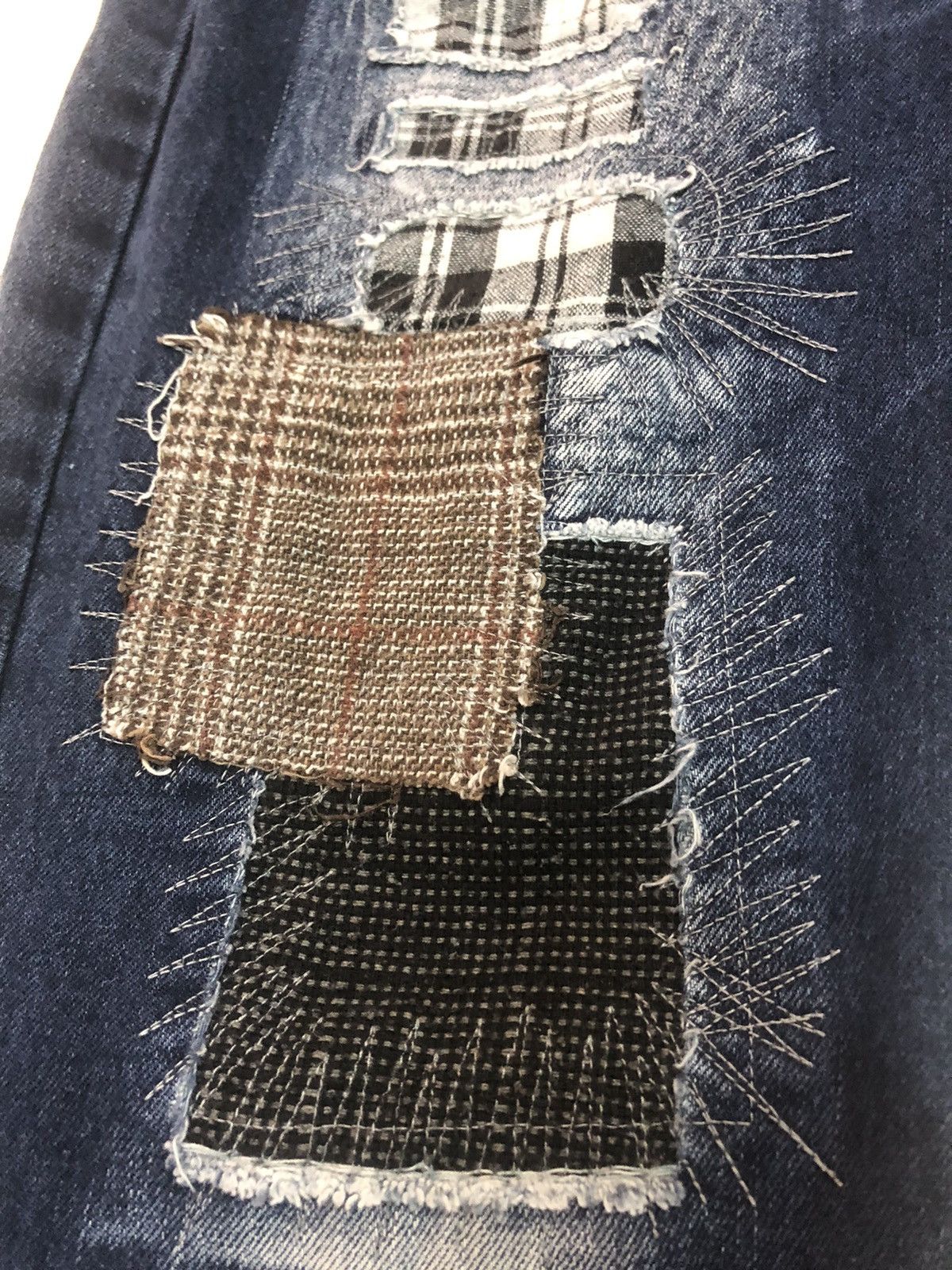Japanese Brand 🔥JAPANESE BRANDS - SLIM TAPERED FIT SASHIKO KAPITAL JEANS Size US 34 / EU 50 - 13 Thumbnail