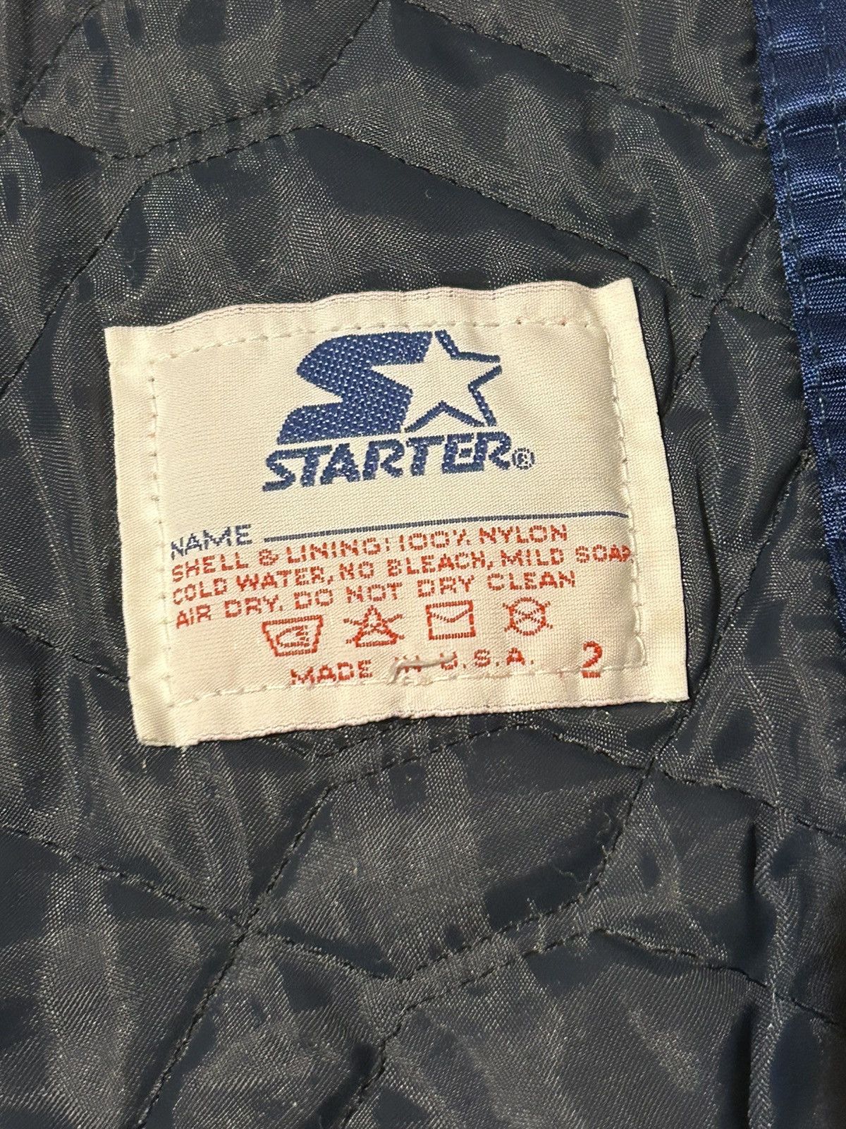 New York Yankees × Starter × Vintage Satin 80s/90s bomber starter jacket Size US XL / EU 56 / 4 - 6 Thumbnail