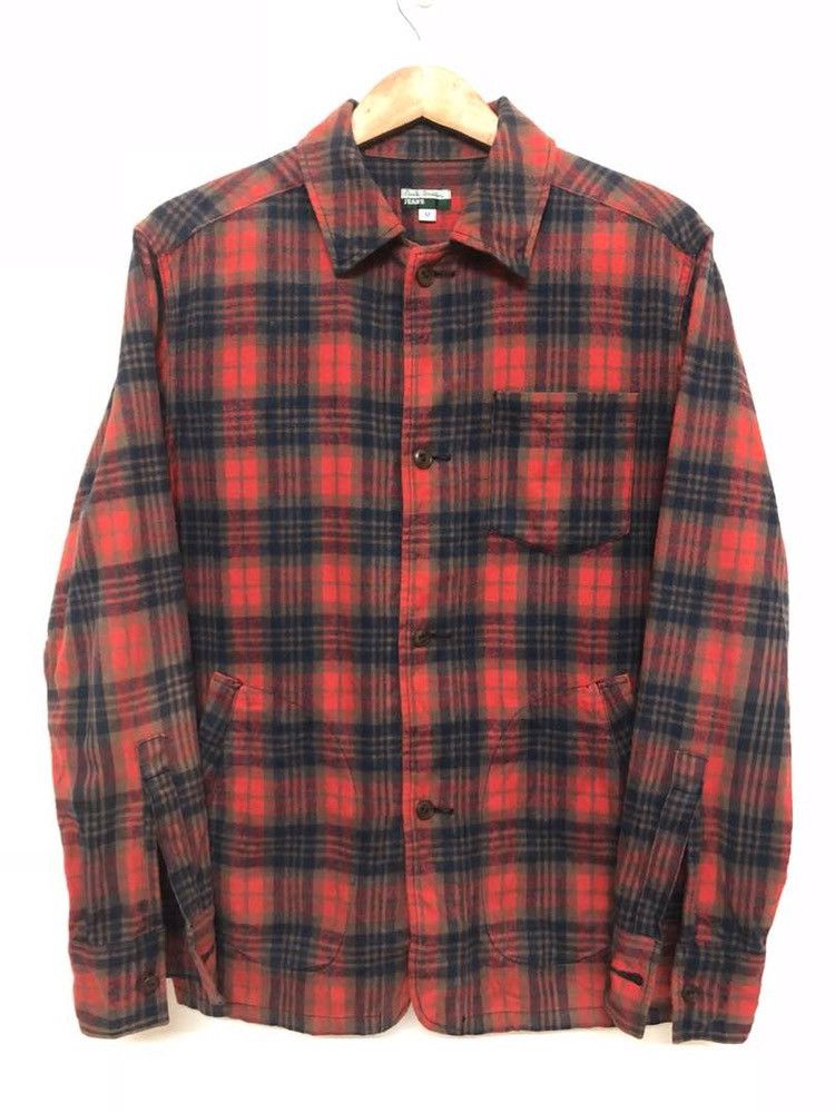 Paul Smith × Paul Smith Red Ear PLAID CHECK TARTAN SHIRT / UNION JACK PATTERN AT BACK Size US M / EU 48-50 / 2 - 2 Thumbnail