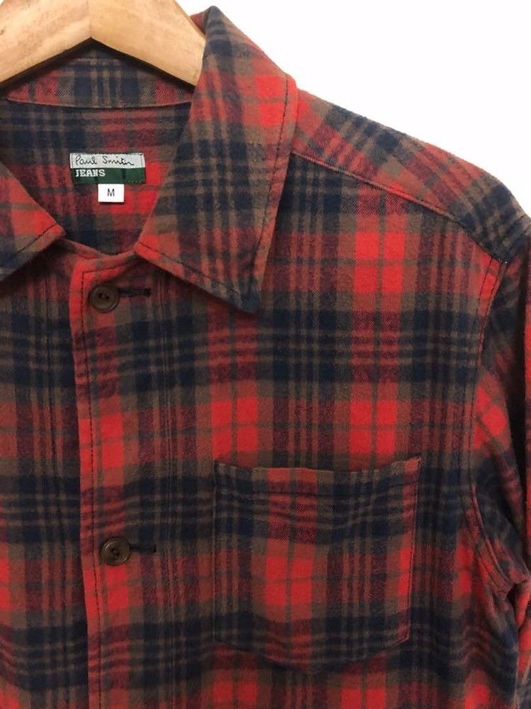 PLAID CHECK TARTAN SHIRT UNION JACK PATTERN AT BACK