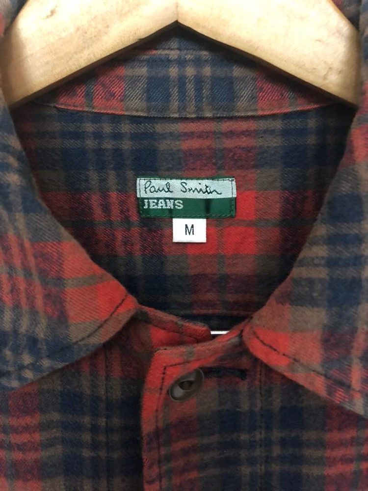 Paul Smith × Paul Smith Red Ear PLAID CHECK TARTAN SHIRT / UNION JACK PATTERN AT BACK Size US M / EU 48-50 / 2 - 9 Thumbnail