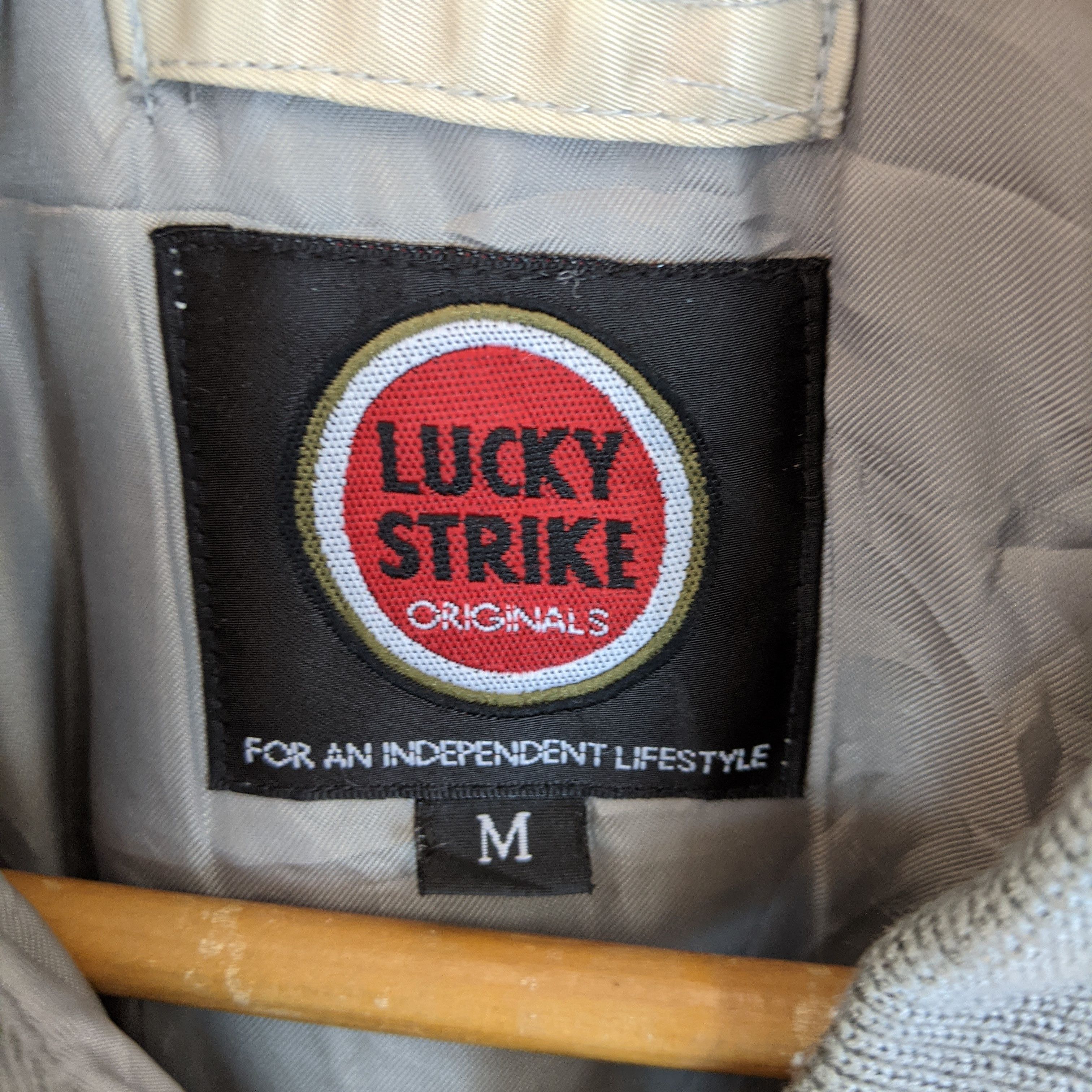 Japanese Brand Vintage 90's LUCKY STRIKE Racing Flight Bomber Jacket Size US M / EU 48-50 / 2 - 16 Thumbnail