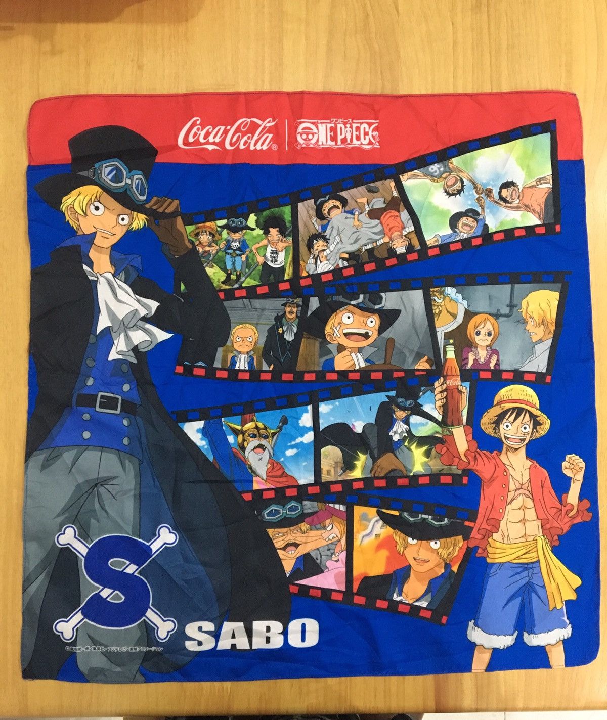 Anime ONE PIECE x COCA COLA BANDANA SIZE 23 x 23 INCHES Size ONE SIZE - 2 Thumbnail
