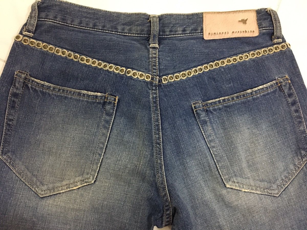 Designer × Japanese Brand × Kiminori Morishita KIMINORI MORISHITA- DISTRESSED PATCHWORK JEANS/RIVET POCKET Size US 31 - 3 Thumbnail