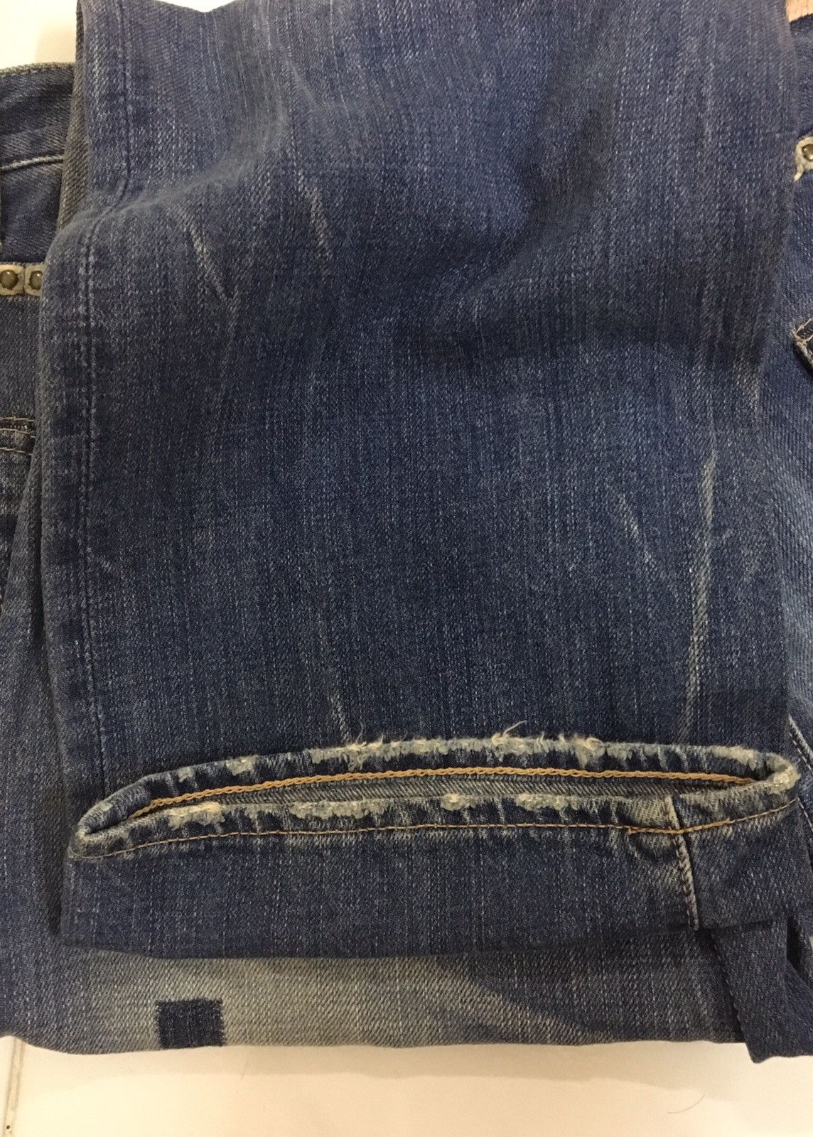 Designer × Japanese Brand × Kiminori Morishita KIMINORI MORISHITA- DISTRESSED PATCHWORK JEANS/RIVET POCKET Size US 31 - 6 Thumbnail