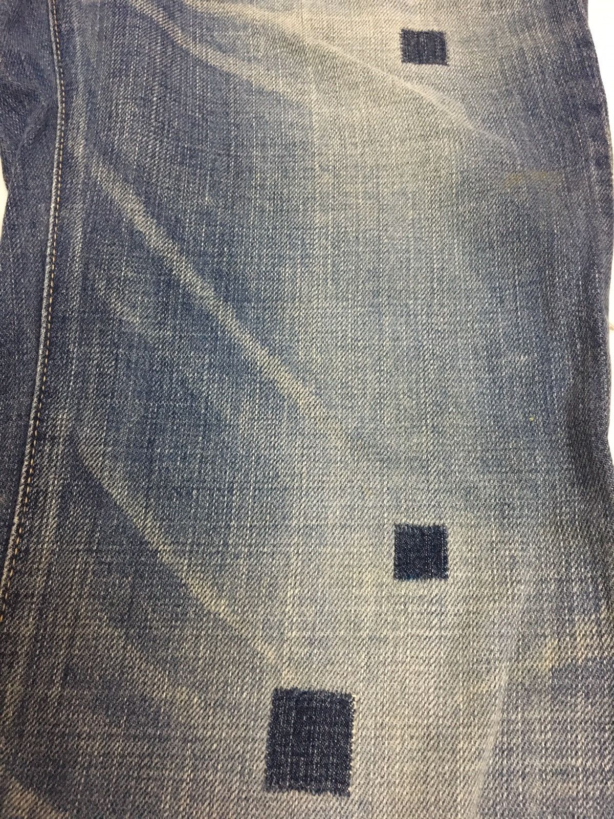 Designer × Japanese Brand × Kiminori Morishita KIMINORI MORISHITA- DISTRESSED PATCHWORK JEANS/RIVET POCKET Size US 31 - 5 Thumbnail