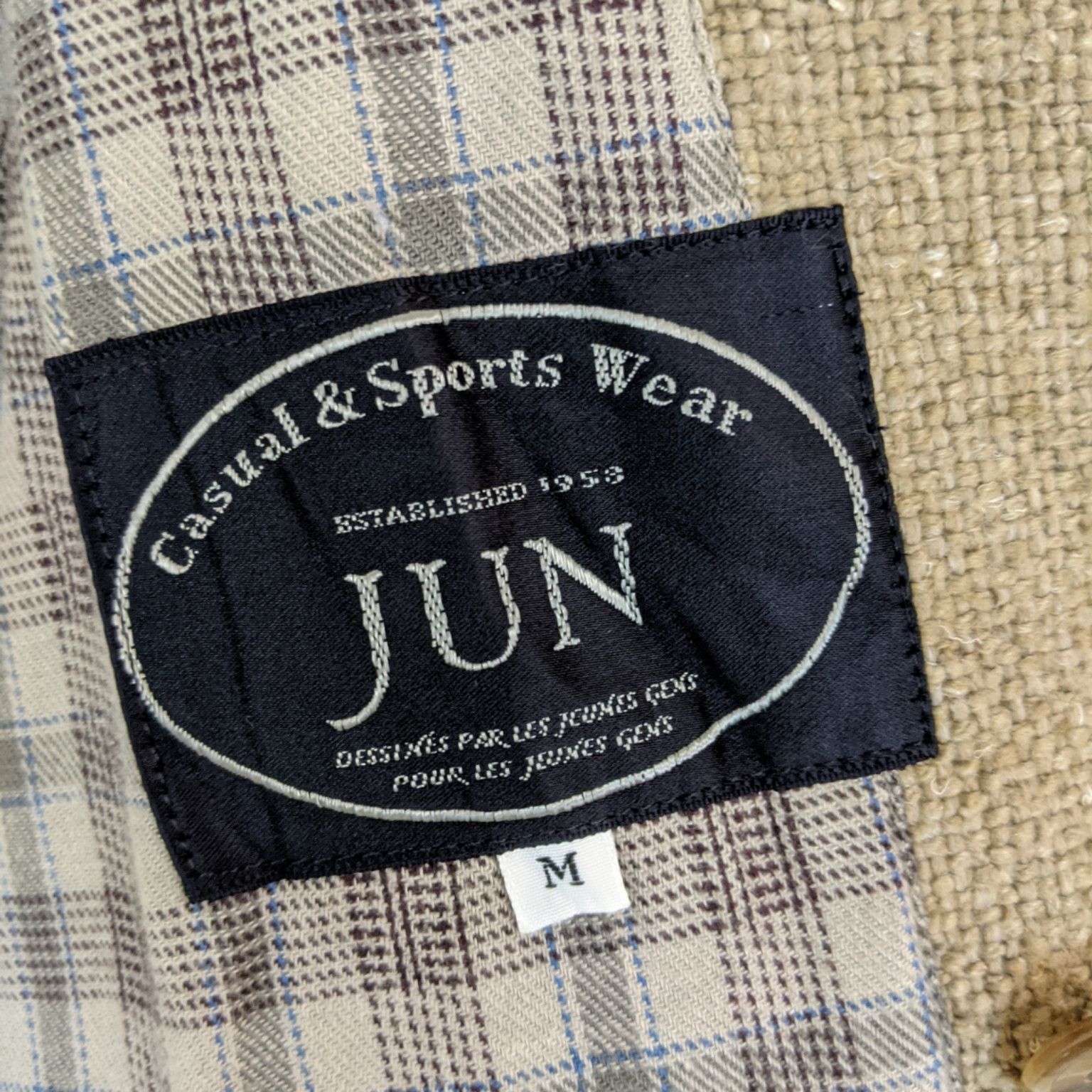 Japanese Brand Vintage 80's JUN Wool Jacket Size US M / EU 48-50 / 2 - 12 Thumbnail