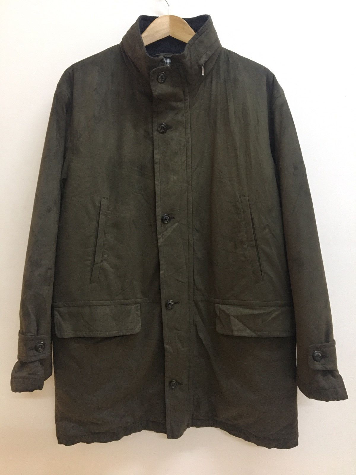 Burberry BURBERRY - VELVET GREEN/BROWN PARKA HOODIE JACKET Size US M / EU 48-50 / 2 - 2 Thumbnail