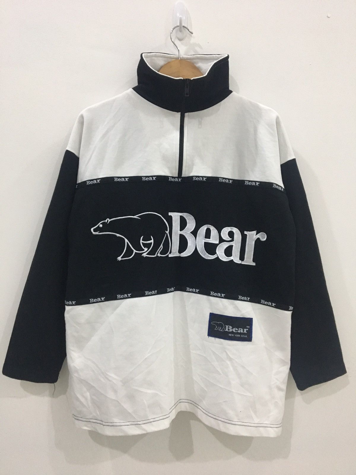 Designer GOLDEN BEAR - EMBROIDERED BIG FRONT & BACK LOGO JACKET Size US L / EU 52-54 / 3 - 1 Thumbnail
