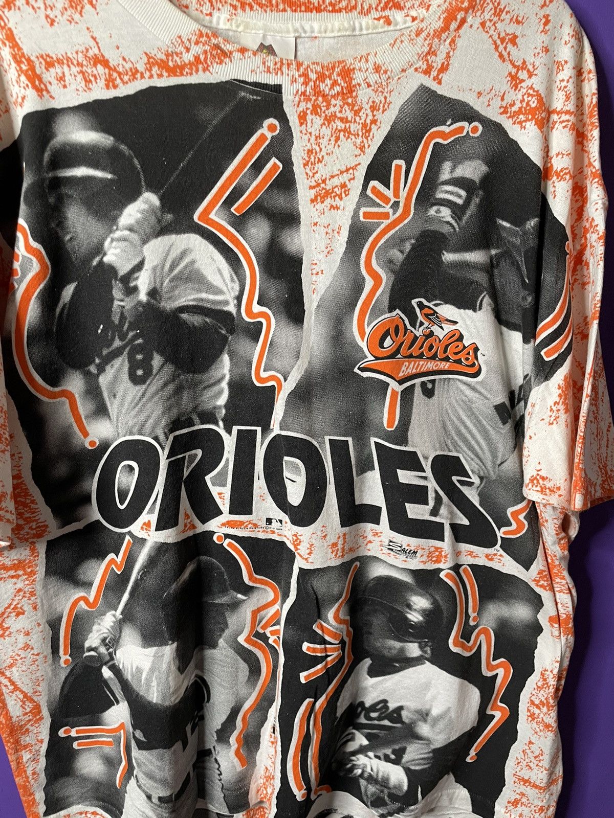 MLB × Vintage Vintage 90s Baltimore Orioles AOP players t-shirt Size US XL / EU 56 / 4 - 3 Thumbnail
