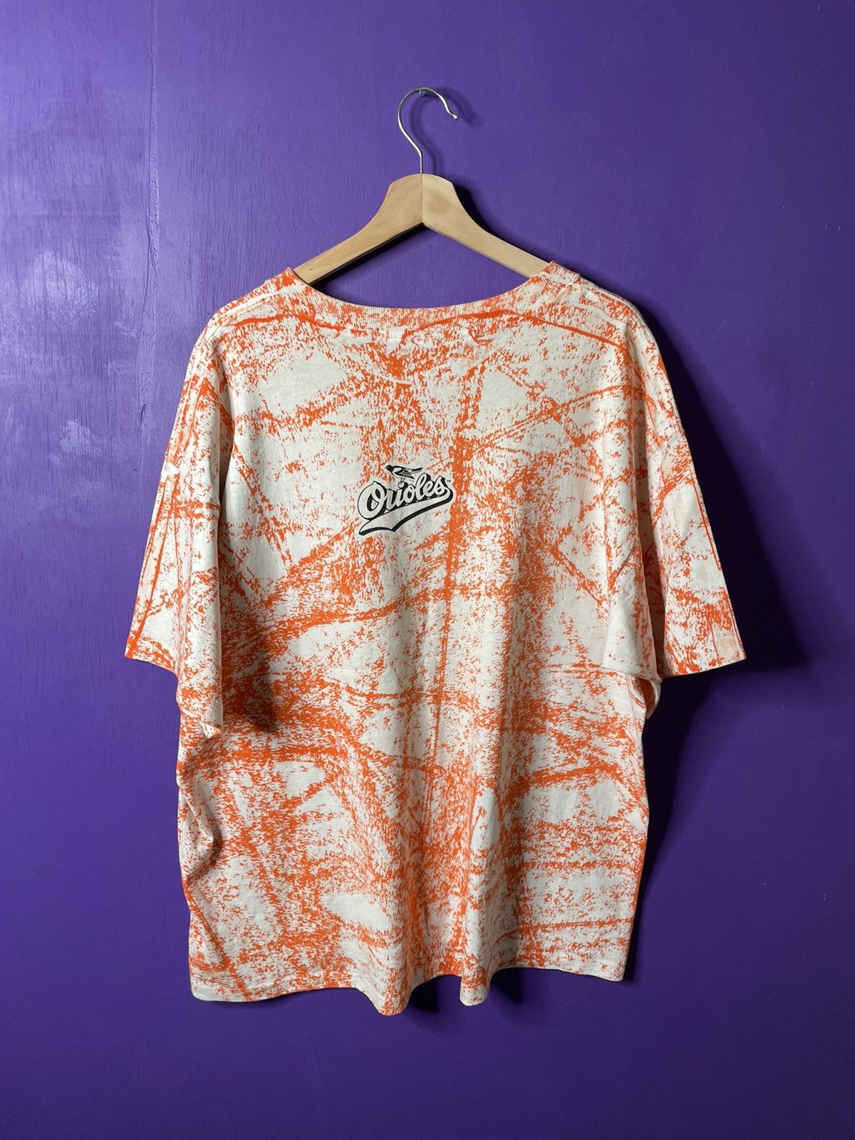 MLB × Vintage Vintage 90s Baltimore Orioles AOP players t-shirt Size US XL / EU 56 / 4 - 2 Thumbnail