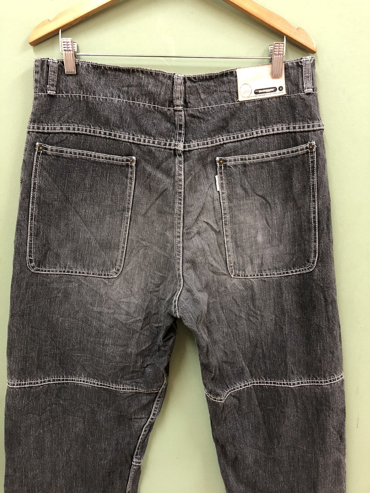 Japanese Brand × Swagger SWAGGER - WIDE BAGGY FIT WASHED CARPENTER PANTS Size US 34 / EU 50 - 1 Thumbnail
