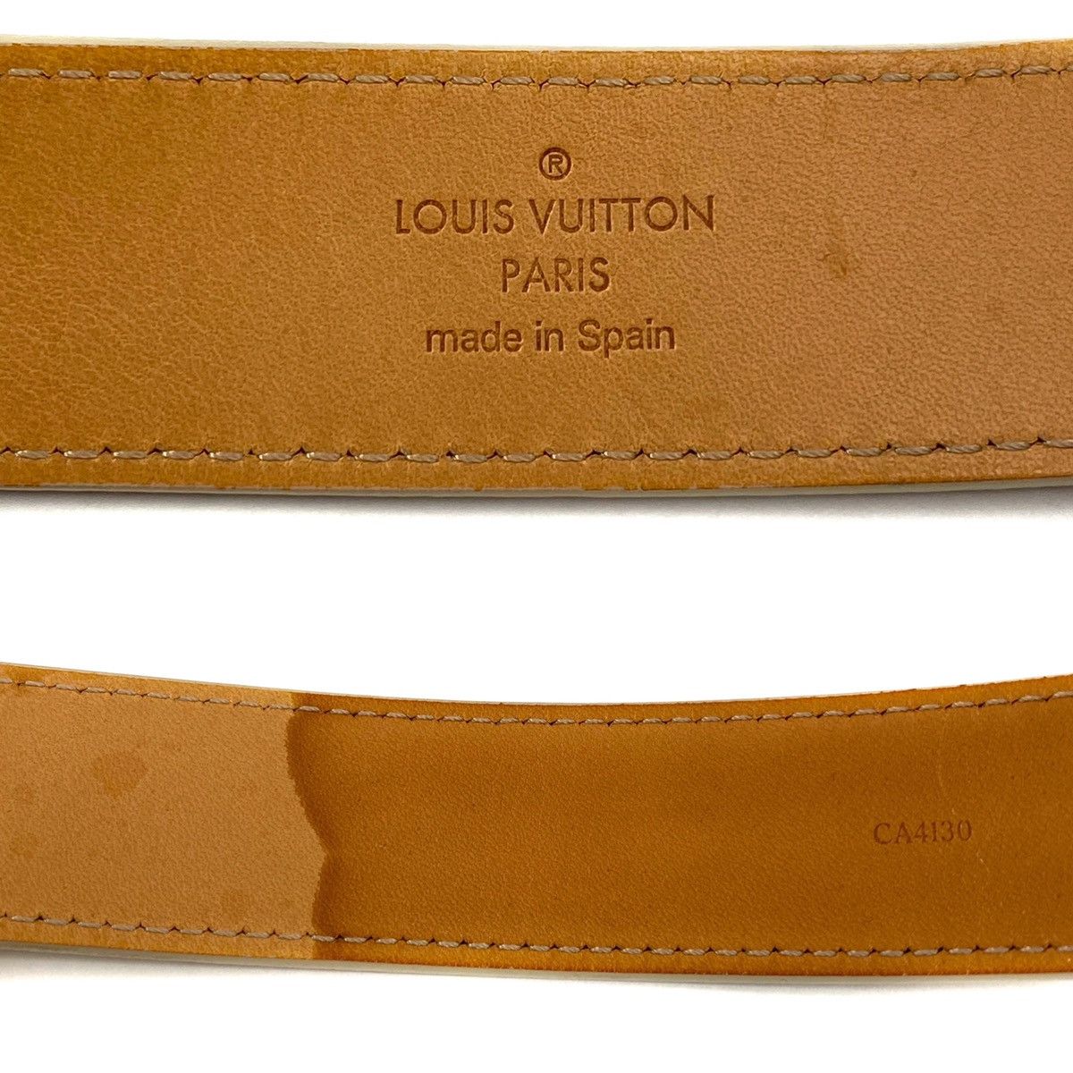 Louis Vuitton LOUIS VUITTON Blanc Corail Monogram Vernis LV Frame Be Size 30 - 5 Thumbnail