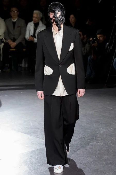 Comme des Garcons Homme Plus AW/14 CdG Homme Plus Runway Cut Hole Blazer Size US XL / EU 56 / 4 - 3 Thumbnail