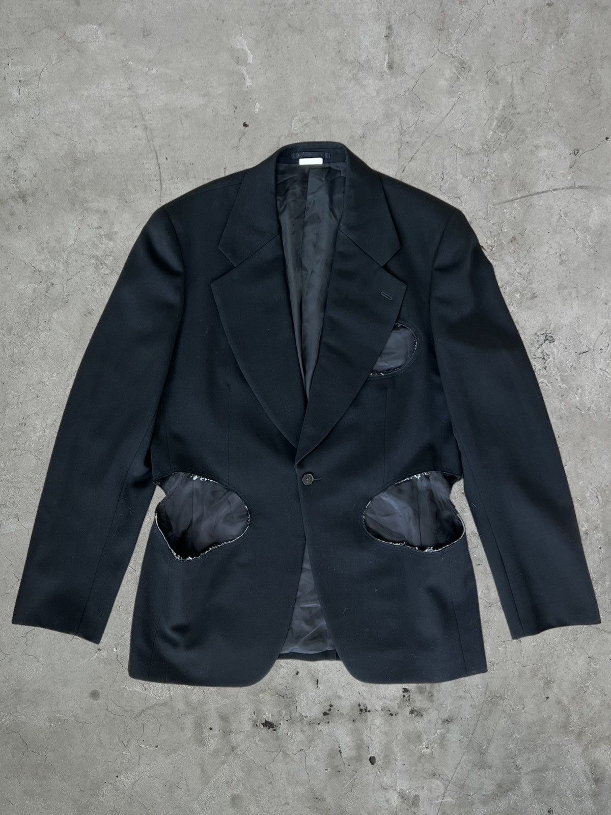 Comme Des Garcons Homme Plus AW/14 CdG Homme Plus Runway Cut Hole ...