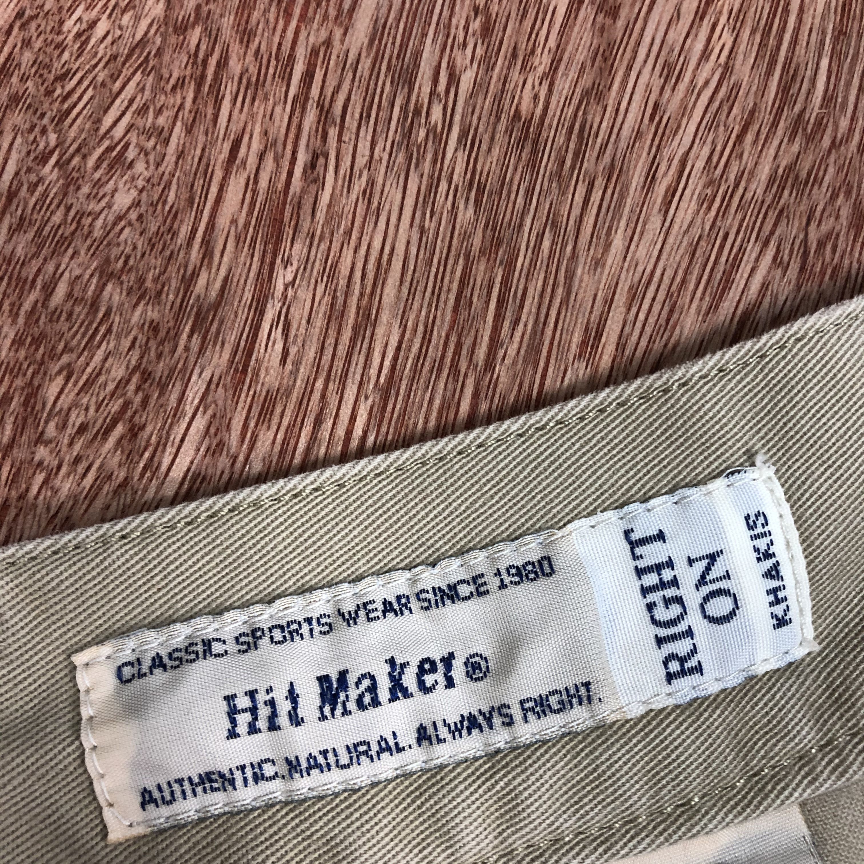 Japanese Brand × Vintage HITMAKER Vintage 90s Chinos Khaki Casual Trouser Slack Pant Size US 32 / EU 48 - 13 Thumbnail