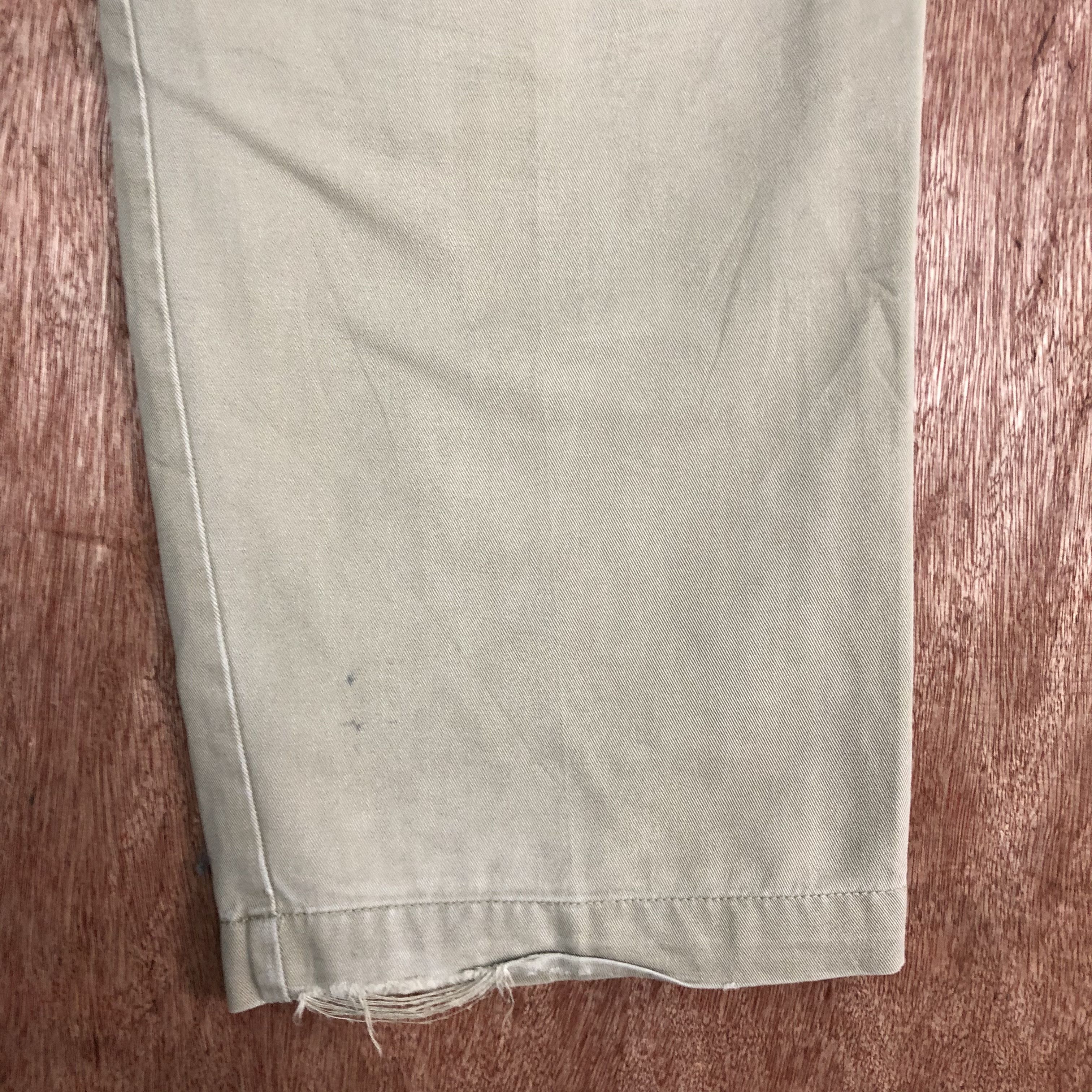 Japanese Brand × Vintage HITMAKER Vintage 90s Chinos Khaki Casual Trouser Slack Pant Size US 32 / EU 48 - 9 Thumbnail