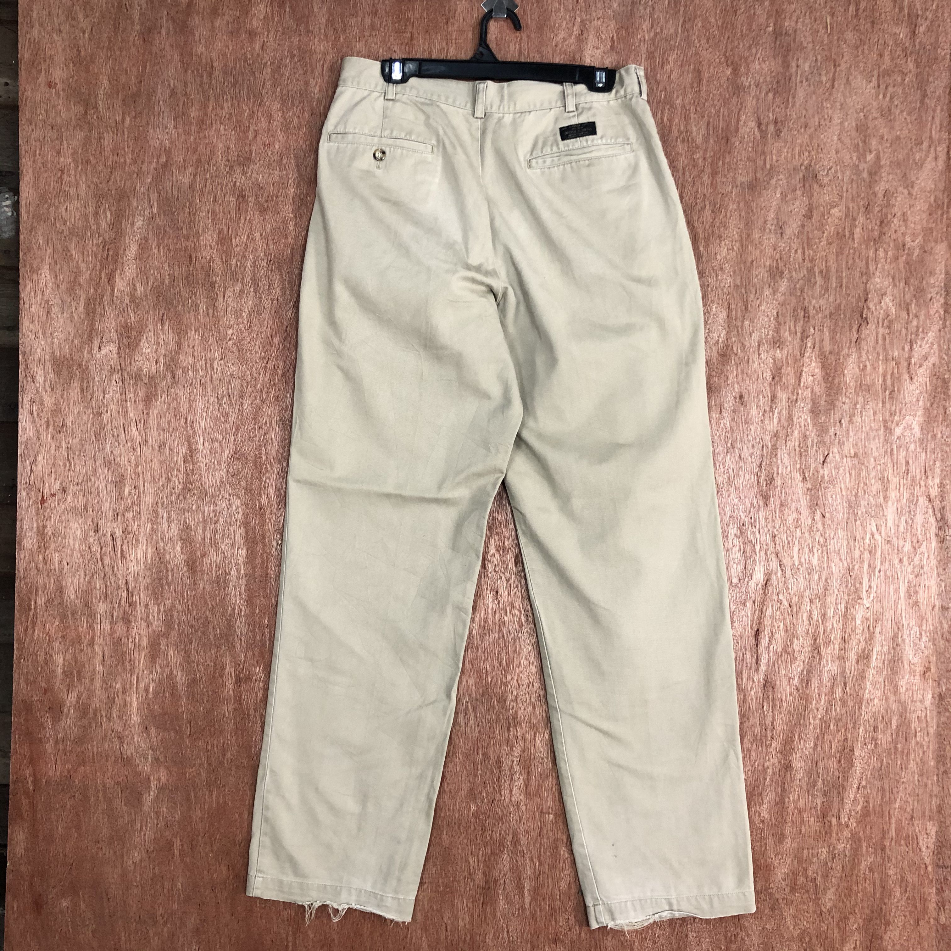 Japanese Brand × Vintage HITMAKER Vintage 90s Chinos Khaki Casual Trouser Slack Pant Size US 32 / EU 48 - 4 Thumbnail