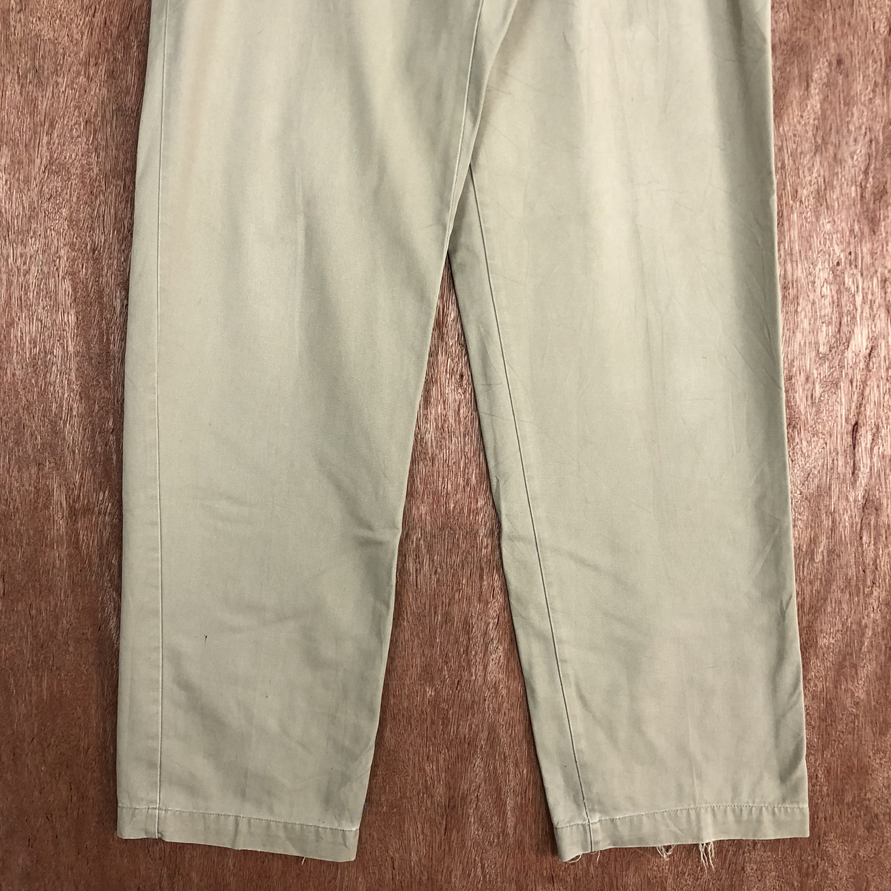 Japanese Brand × Vintage HITMAKER Vintage 90s Chinos Khaki Casual Trouser Slack Pant Size US 32 / EU 48 - 5 Thumbnail