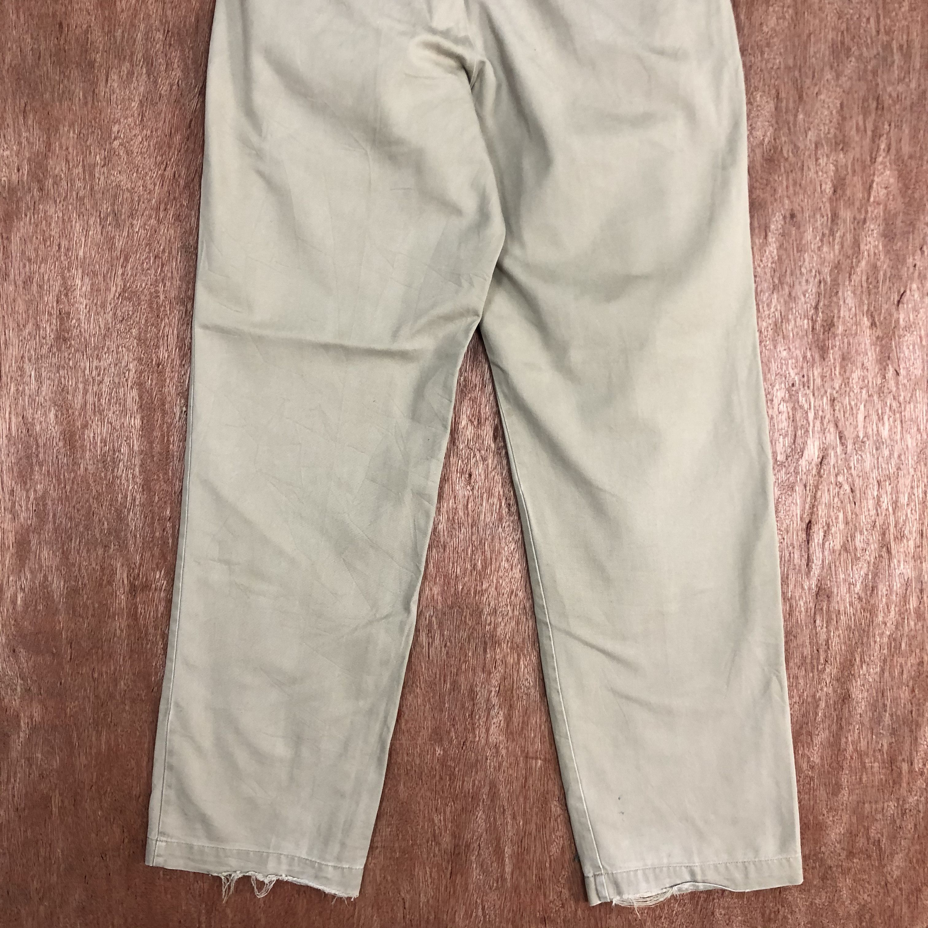Japanese Brand × Vintage HITMAKER Vintage 90s Chinos Khaki Casual Trouser Slack Pant Size US 32 / EU 48 - 8 Thumbnail