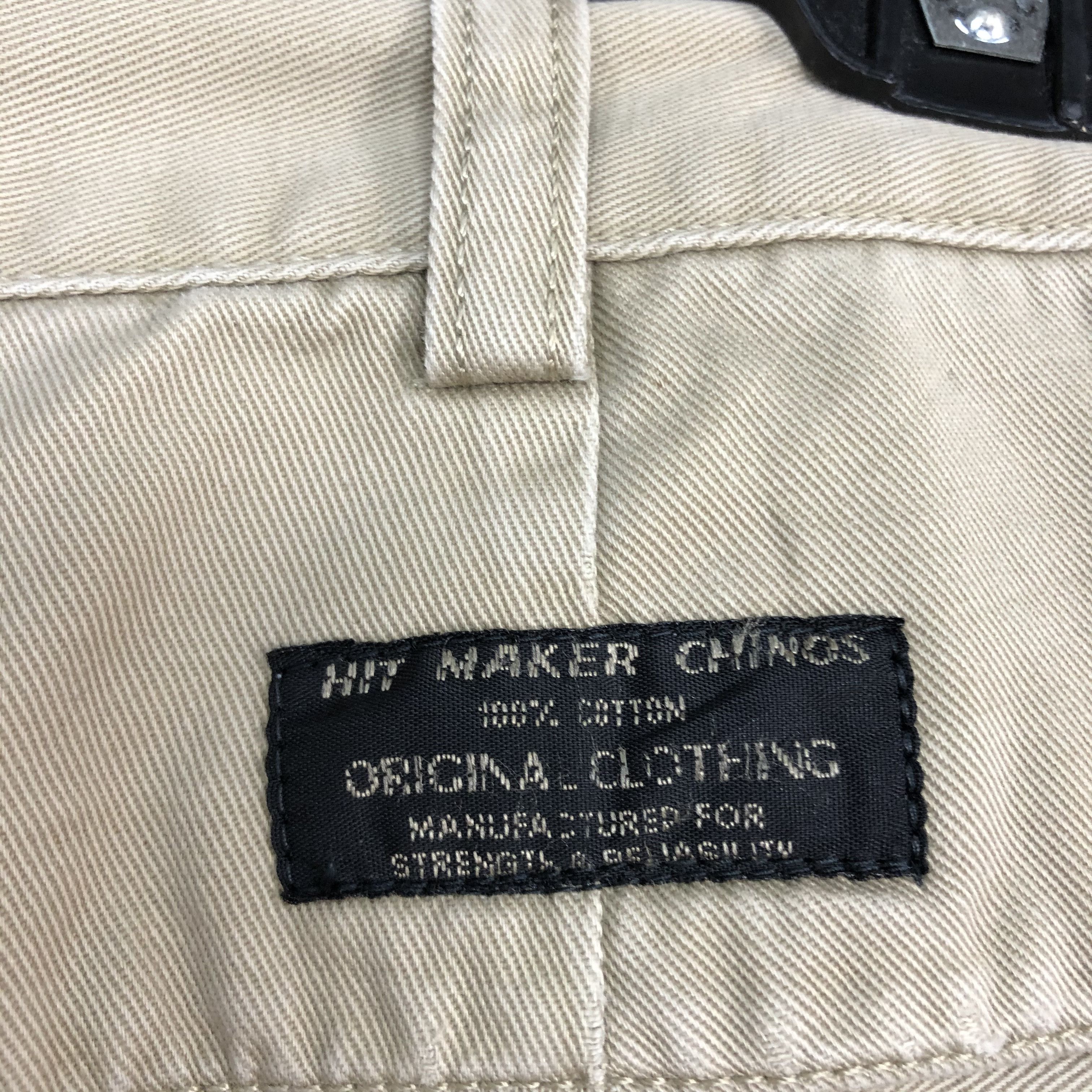 Japanese Brand × Vintage HITMAKER Vintage 90s Chinos Khaki Casual Trouser Slack Pant Size US 32 / EU 48 - 10 Thumbnail
