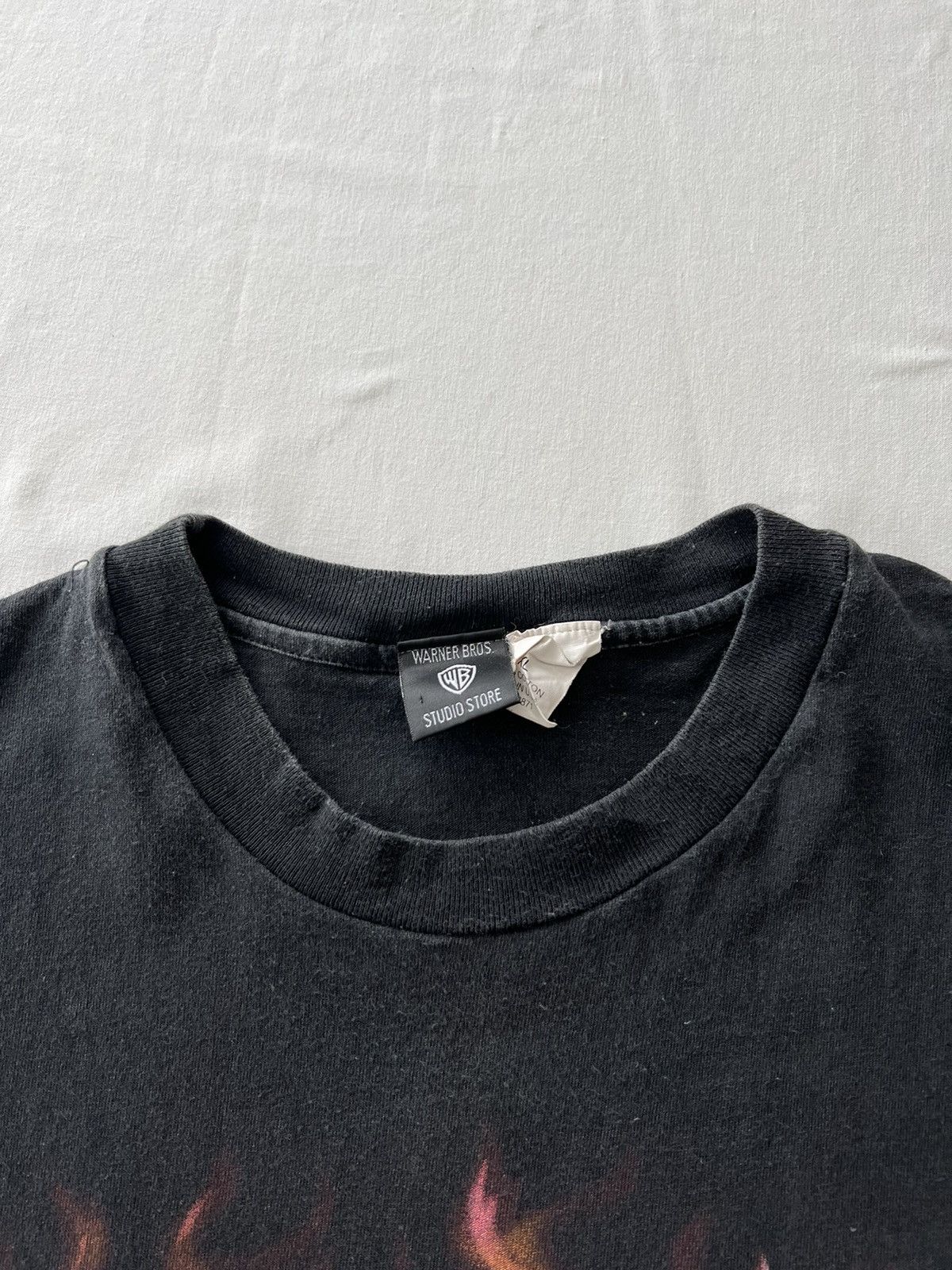 Band Tees Vintage 1998 Taz Tazmanian Devil Made Me Do It Black Tee Size US XL / EU 56 / 4 - 8 Thumbnail