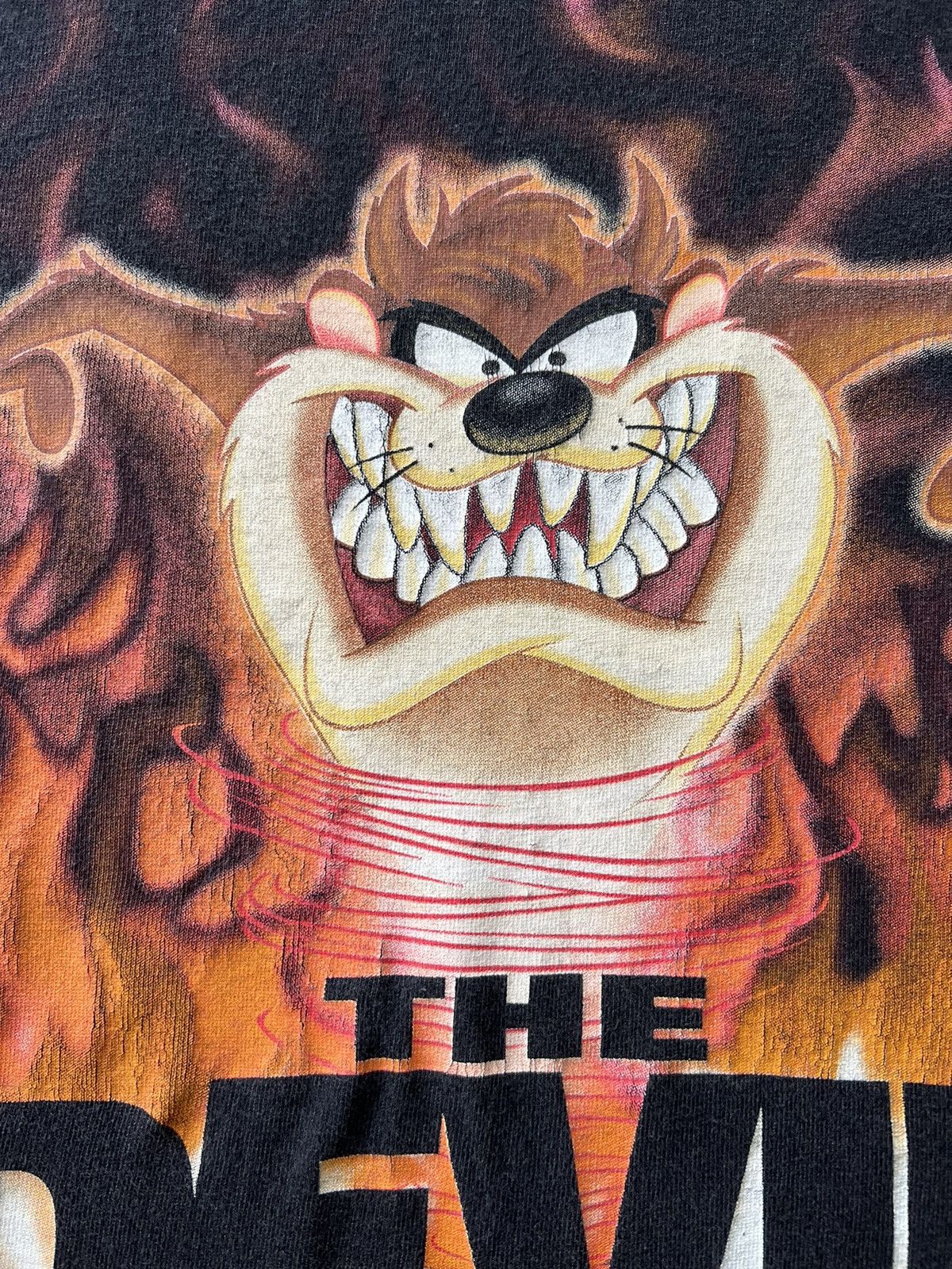 Band Tees Vintage 1998 Taz Tazmanian Devil Made Me Do It Black Tee Size US XL / EU 56 / 4 - 5 Thumbnail