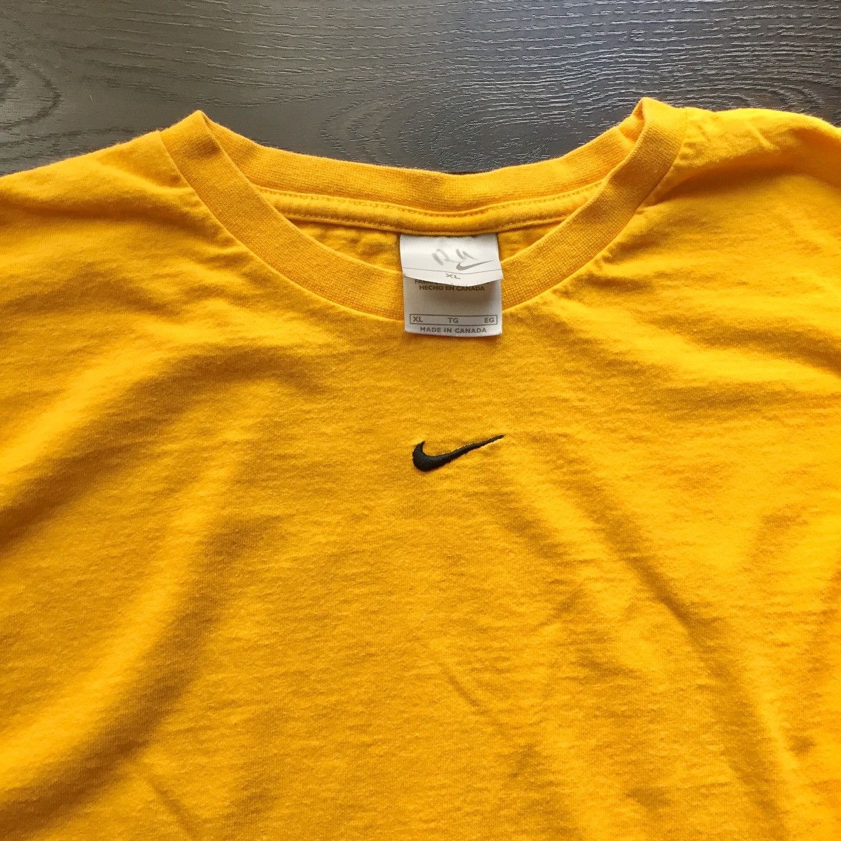 Nike × Vintage Vintage Nike Center Swoosh Longsleeve Shirt Size US XL / EU 56 / 4 - 3 Thumbnail