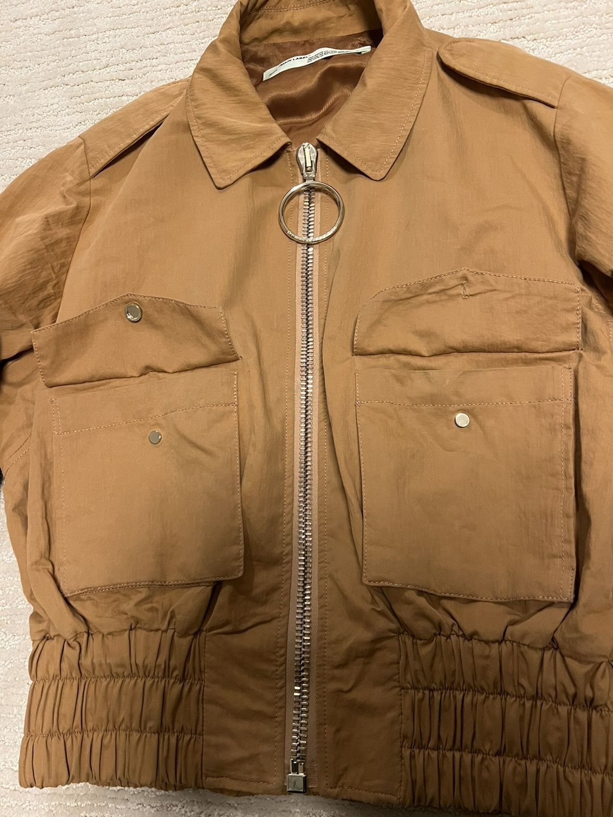 Off-White Off White Tan Scorpion Embroidered Bomber Jacket Size M / US 6-8 / IT 42-44 - 6 Thumbnail