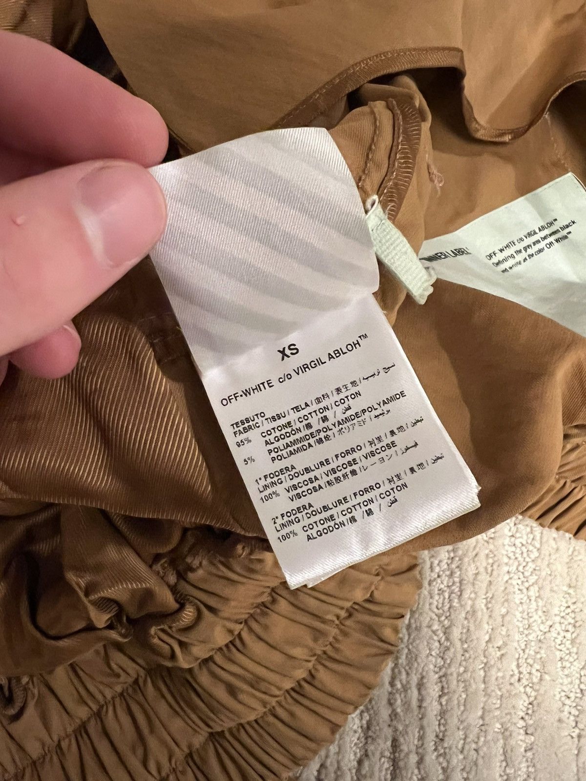 Off-White Off White Tan Scorpion Embroidered Bomber Jacket Size M / US 6-8 / IT 42-44 - 12 Thumbnail
