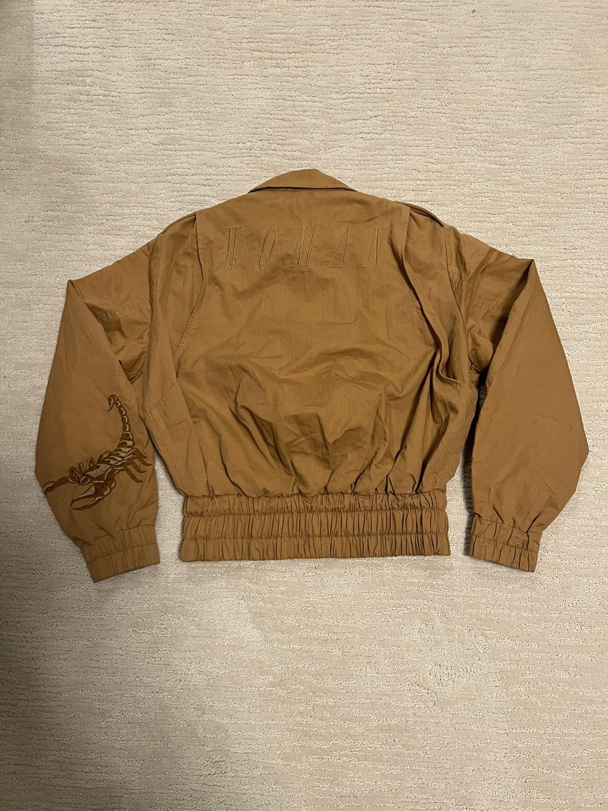 Off-White Off White Tan Scorpion Embroidered Bomber Jacket Size M / US 6-8 / IT 42-44 - 3 Thumbnail