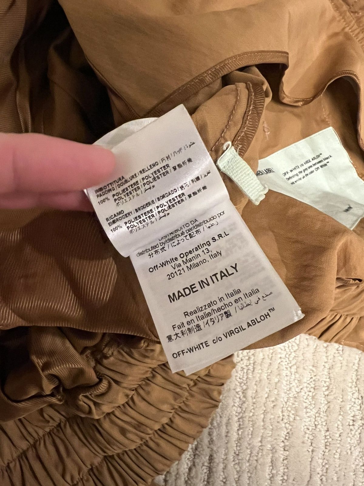 Off-White Off White Tan Scorpion Embroidered Bomber Jacket Size M / US 6-8 / IT 42-44 - 13 Thumbnail