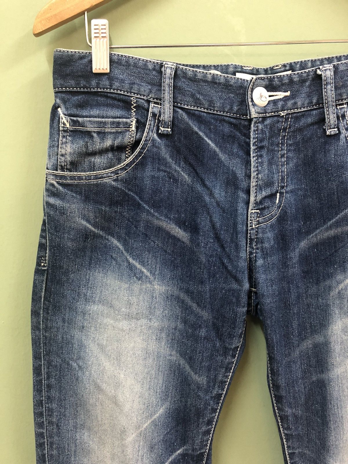 Fragment Design × Hiroshi Fujiwara × Vanquish VANQUISH - SLIM/SKINNY STRETCH FIT WASHED DISTRESS JEANS Size US 30 / EU 46 - 8 Thumbnail