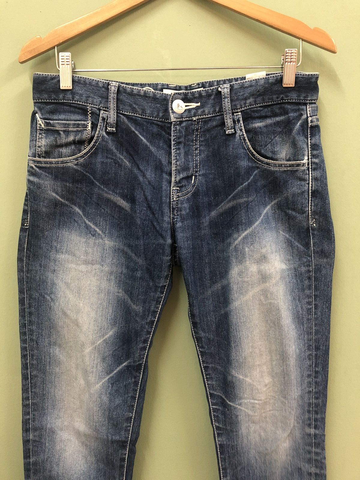 Fragment Design × Hiroshi Fujiwara × Vanquish VANQUISH - SLIM/SKINNY STRETCH FIT WASHED DISTRESS JEANS Size US 30 / EU 46 - 6 Thumbnail