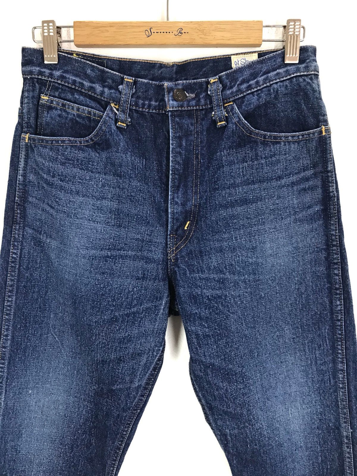 Orslow Vintage ORSLOW Clawmark Faded Stone Wash Denim Jeans Size US 29 - 2 Thumbnail