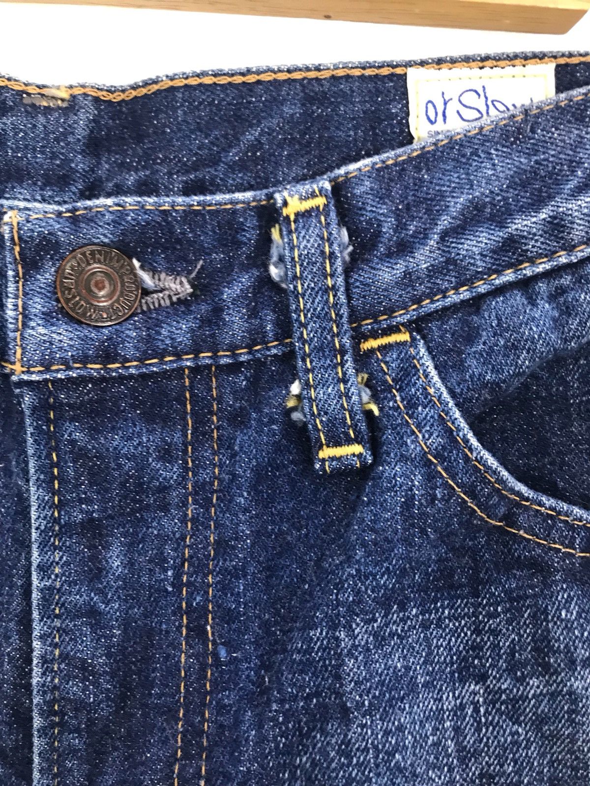Orslow Vintage ORSLOW Clawmark Faded Stone Wash Denim Jeans Size US 29 - 6 Thumbnail