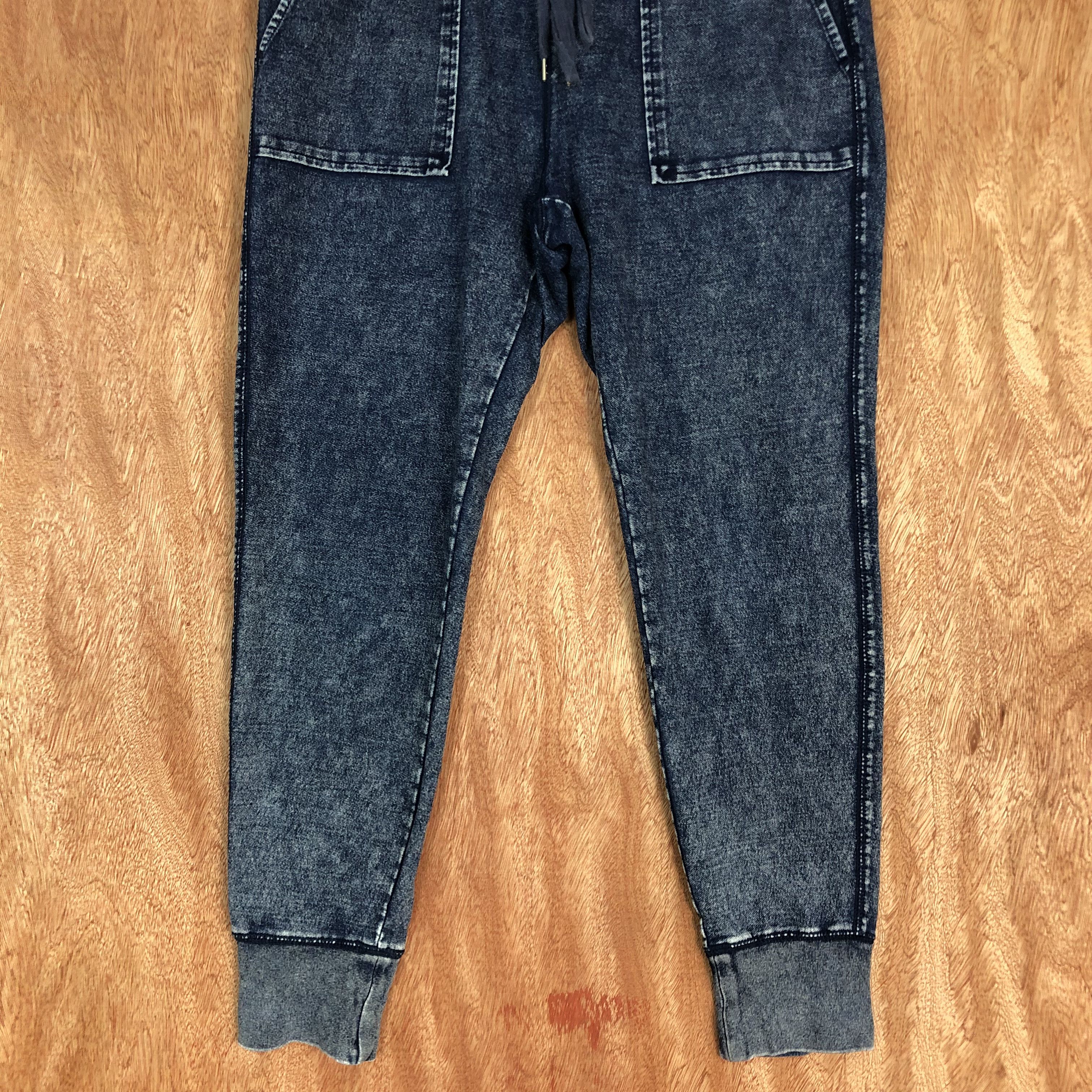 Japanese Brand × Sports Specialties GU Carpenter Acidwash Drawstring Stretch Track Jogger Pant Size US 30 / EU 46 - 3 Thumbnail