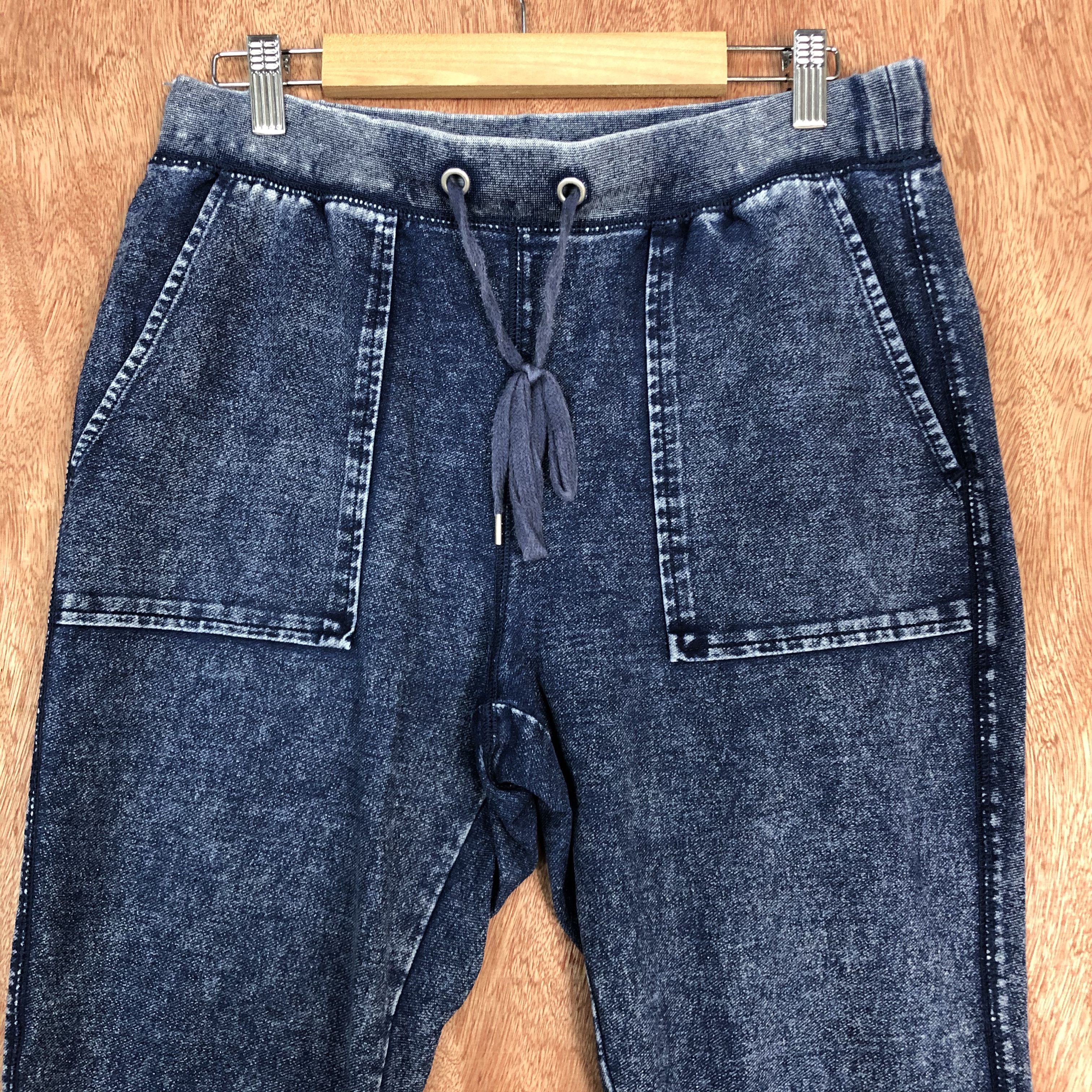 Japanese Brand × Sports Specialties GU Carpenter Acidwash Drawstring Stretch Track Jogger Pant Size US 30 / EU 46 - 4 Thumbnail