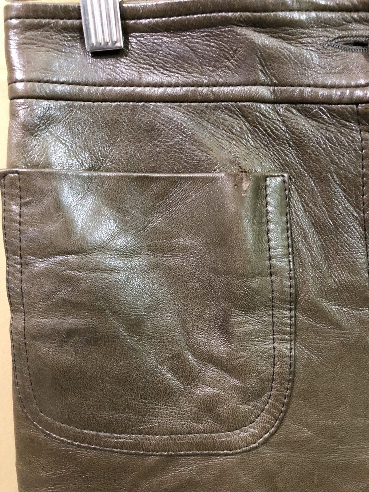 Leather Vintage Anagram Lambskin Leather Pants Size US 28 / EU 44 - 4 Thumbnail