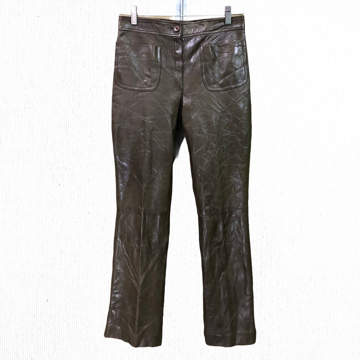 Leather Vintage Anagram Lambskin Leather Pants Size US 28 / EU 44 - 1 Thumbnail