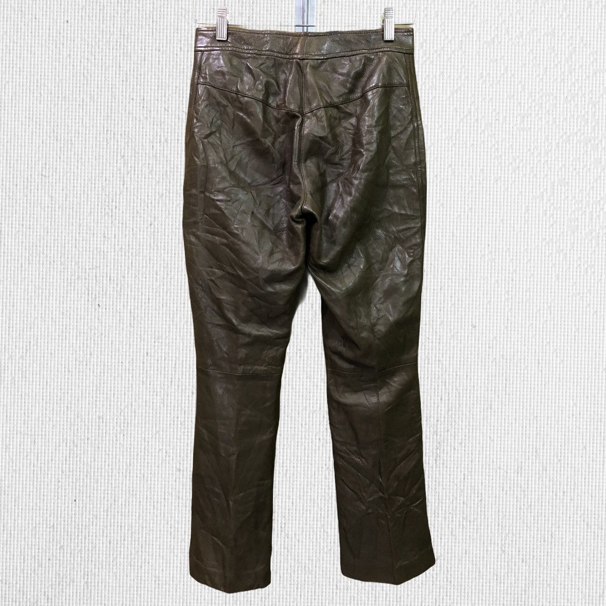 Leather Vintage Anagram Lambskin Leather Pants Size US 28 / EU 44 - 6 Thumbnail