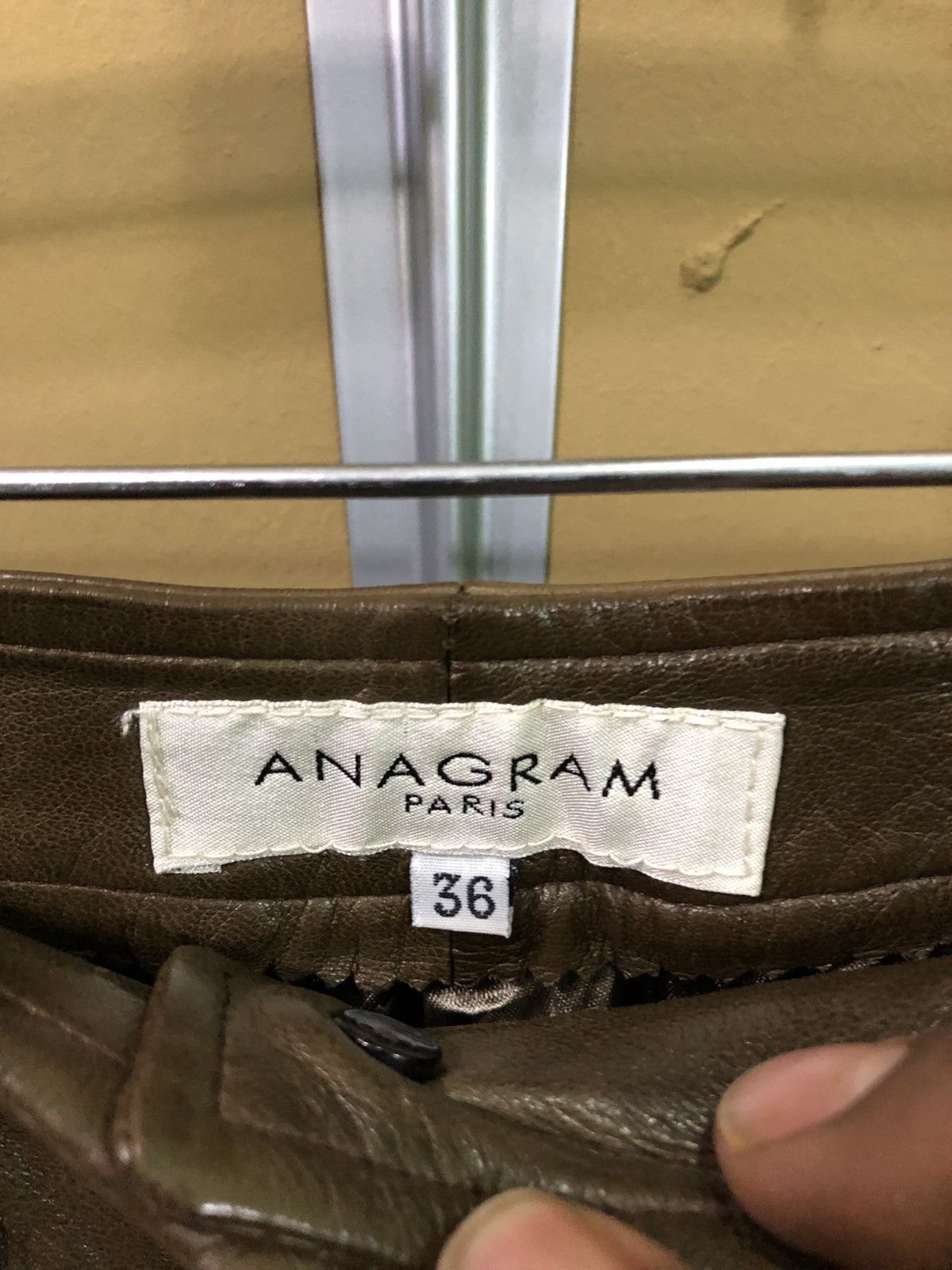 Leather Vintage Anagram Lambskin Leather Pants Size US 28 / EU 44 - 3 Thumbnail