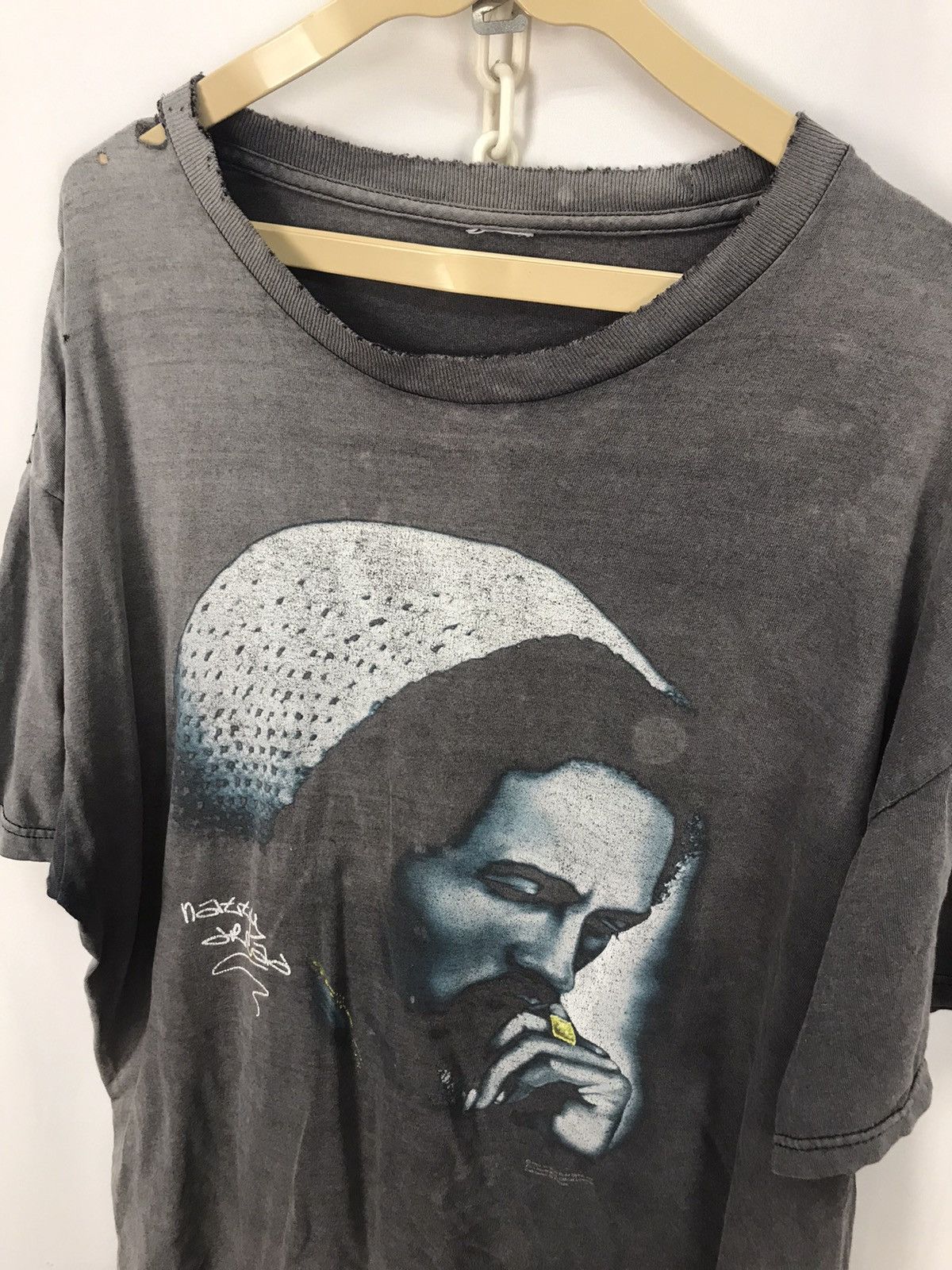 Bob Marley × Vintage Vintage Natty dread bob marley distressed tee Size US L / EU 52-54 / 3 - 5 Thumbnail