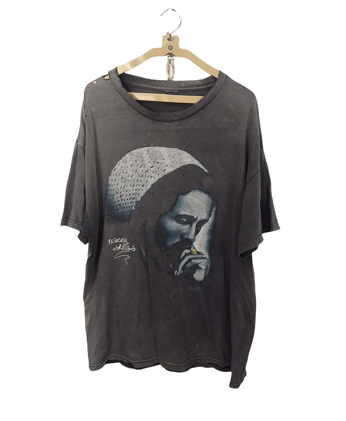 Bob Marley × Vintage Vintage Natty dread bob marley distressed tee Size US L / EU 52-54 / 3 - 1 Thumbnail