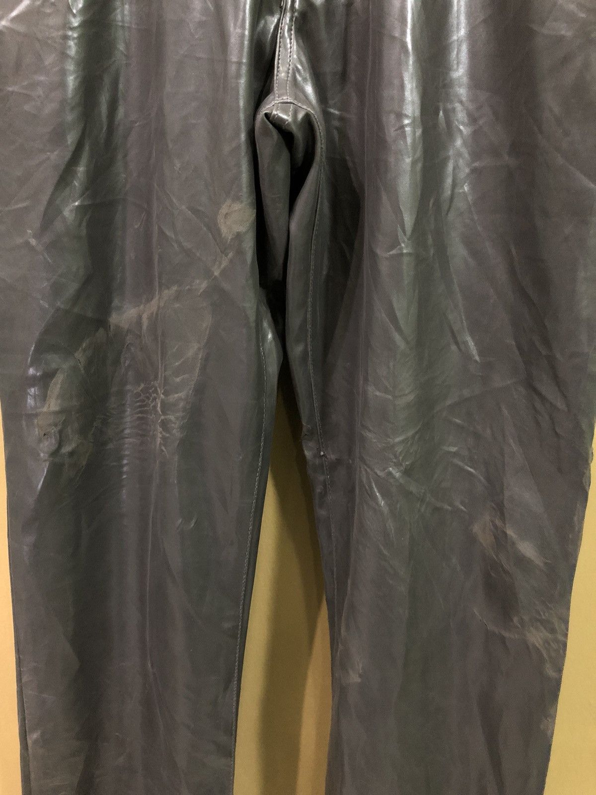 Leather Vintage Versace Classic V2 Leather Pants Size US 30 / EU 46 - 8 Thumbnail